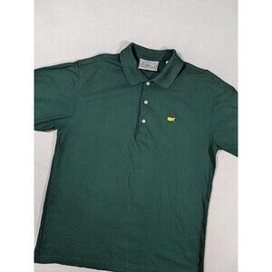 VTG Masters Augusta Shirt Men's M Green Golf Polo 60s Two Ply Mercerized